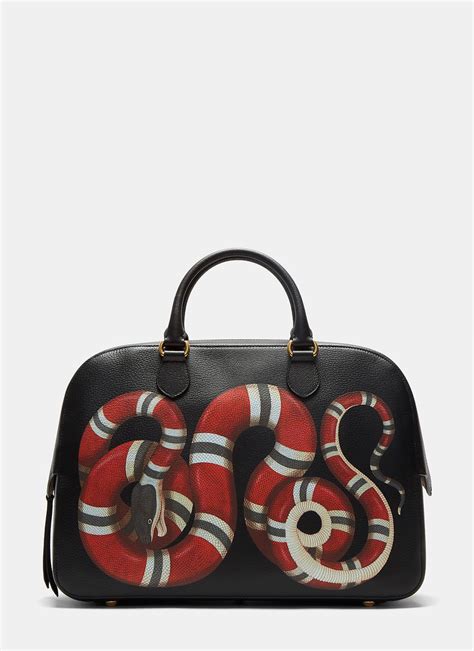 gucci duffle bag snake|gucci bag with snake buckle.